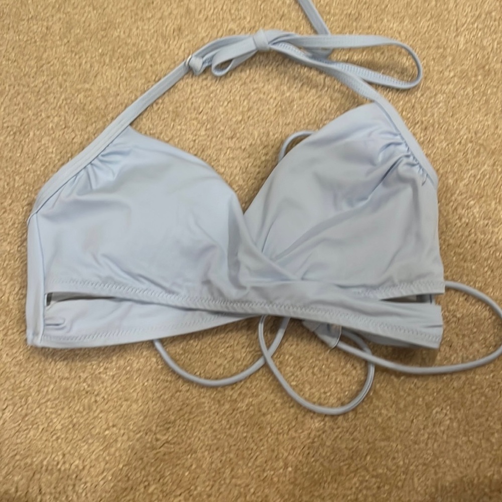 Pink cross swimsuit top